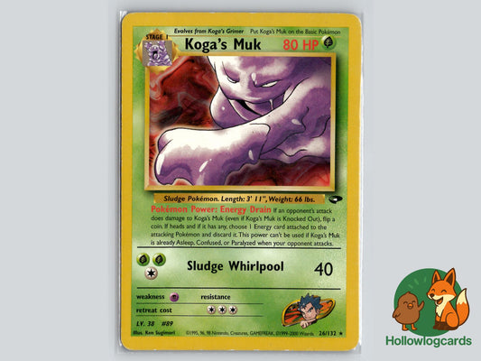 Koga's Muk (26/132) - Gym Challenge Pokémon Card
