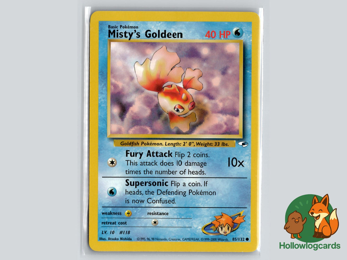 Misty's Goldeen (85/132) - Gym Heroes Pokémon Card