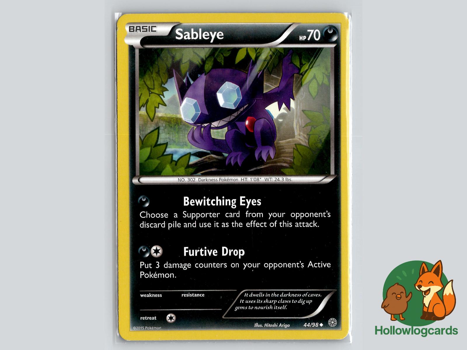 Sableye (44/98) - Ancient Origins Pokémon Card