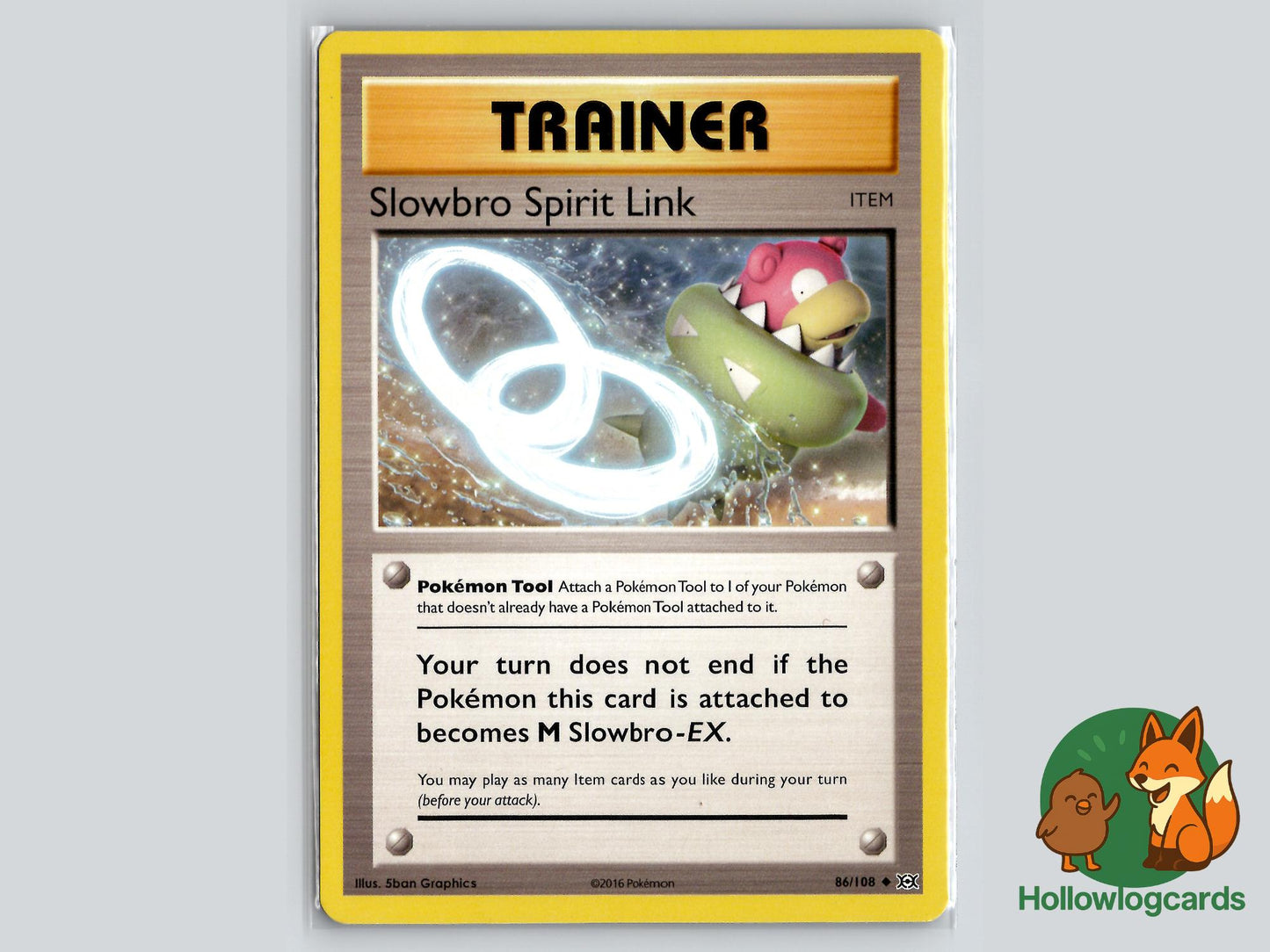 Slowbro Spirit Link (86/108) - Evolutions Pokémon Card