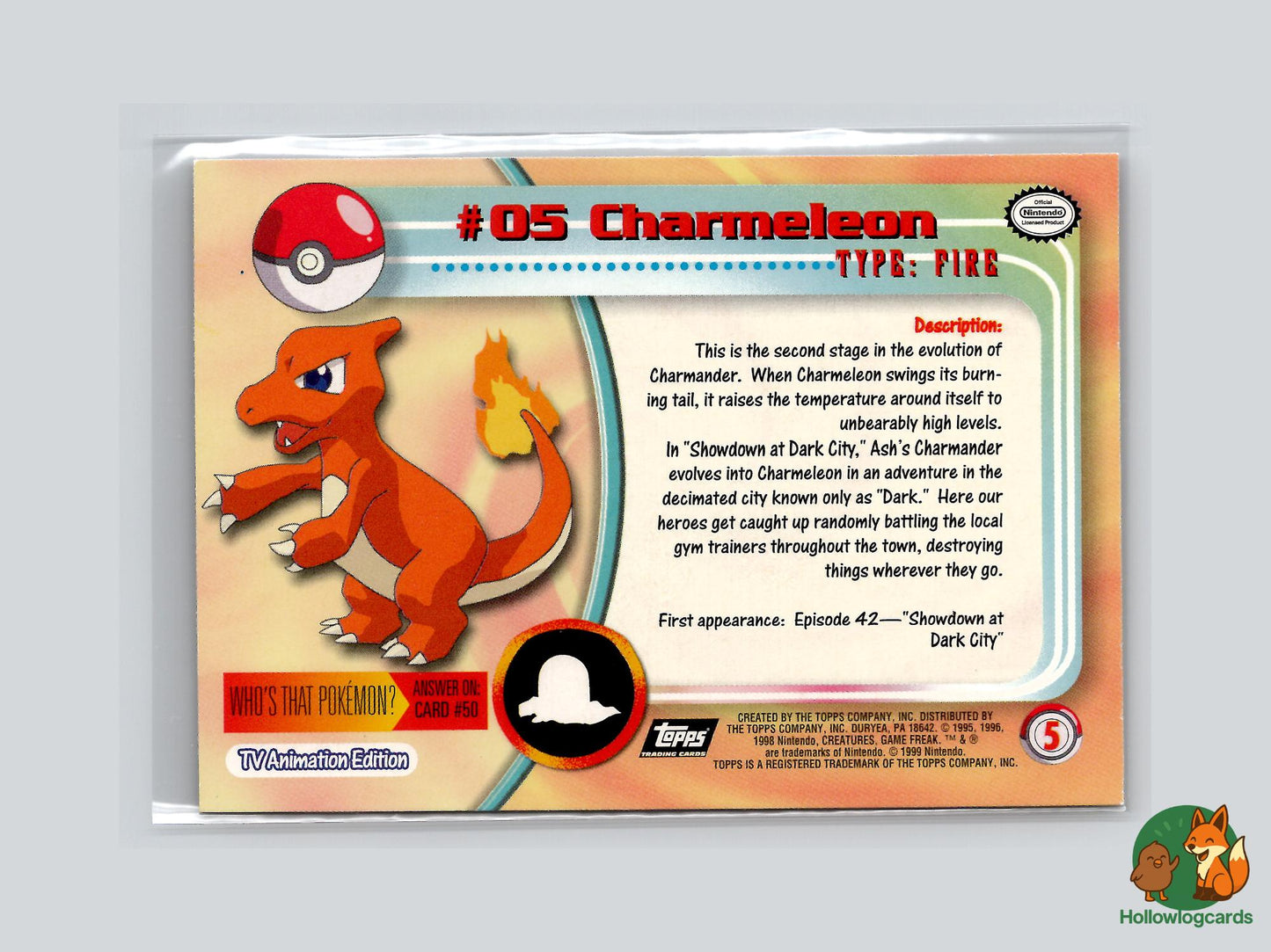 Charmeleon (#5) Chrome Foil - Topps Trading Cards Series 1