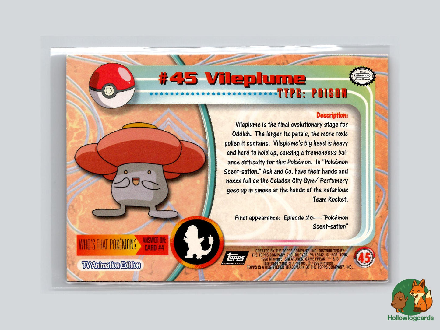 Vileplume (#45) - Topps Trading Cards Series 1