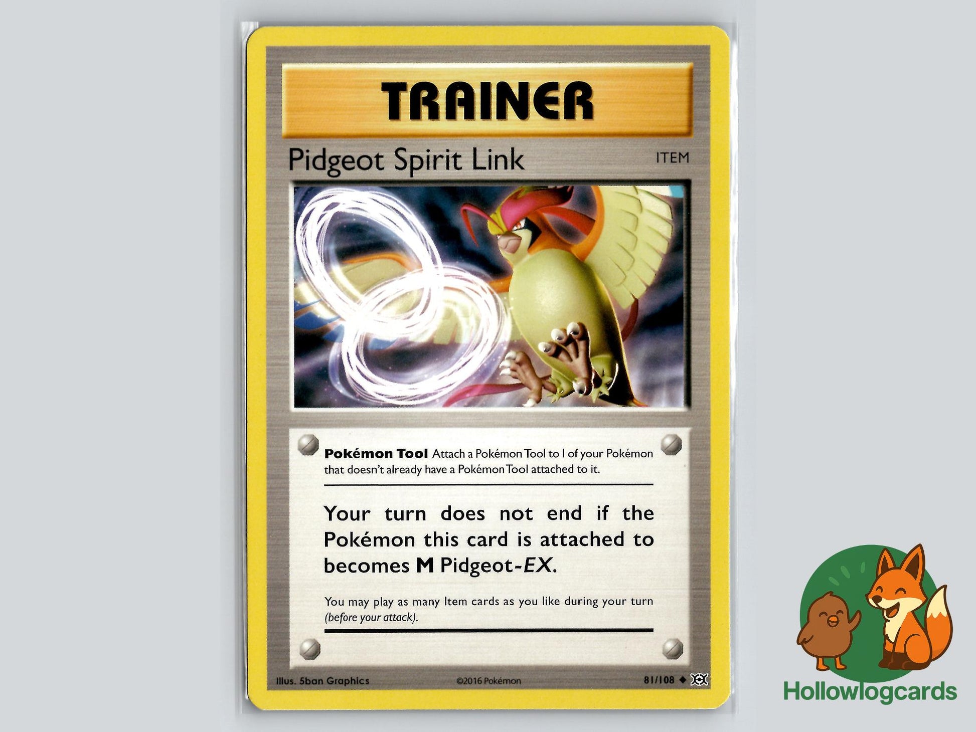 Pidgeot Spirit Link (81/108) - Evolutions Pokémon Card