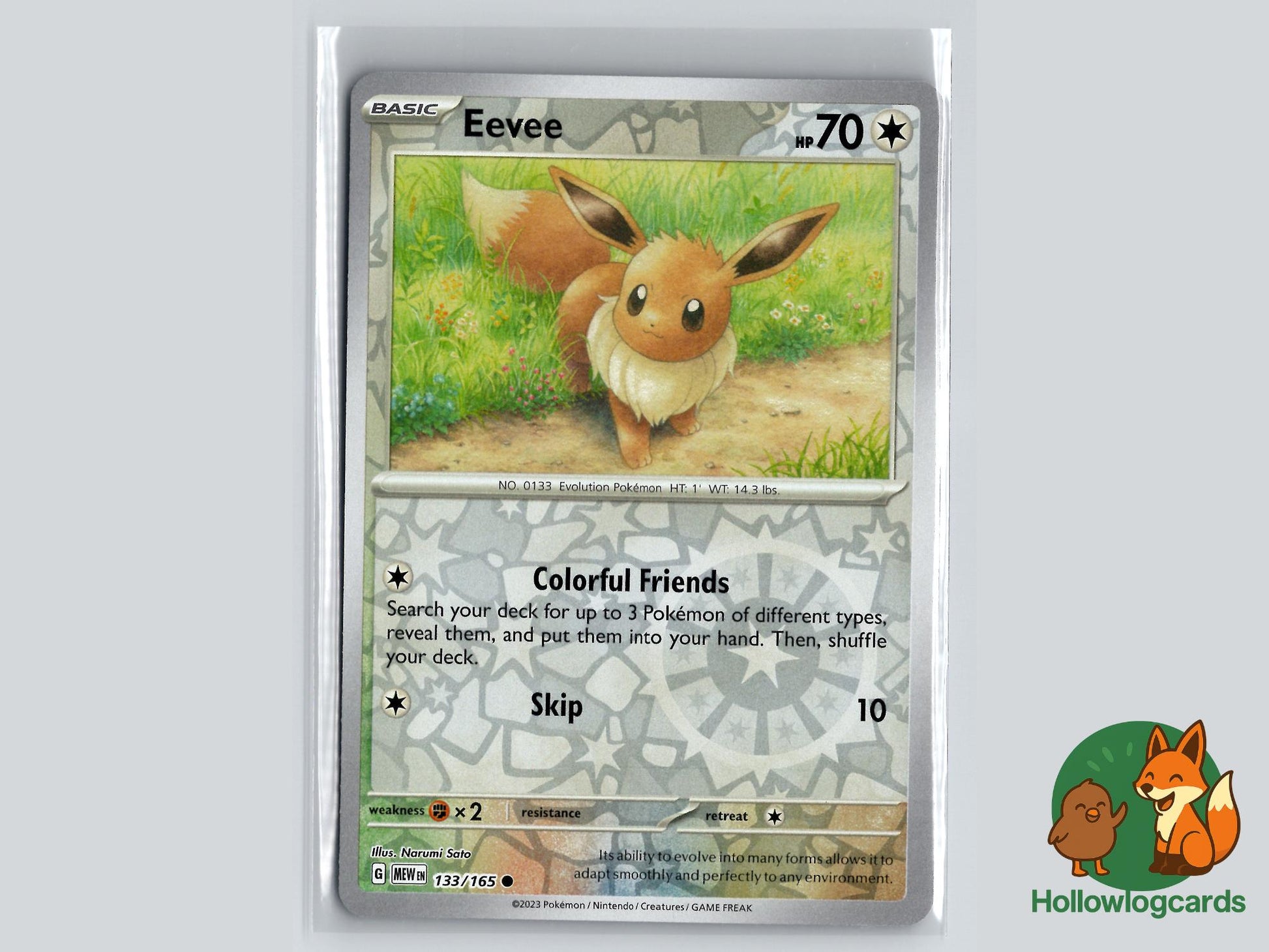 Eevee (133/165) - 151 Pokémon Card
