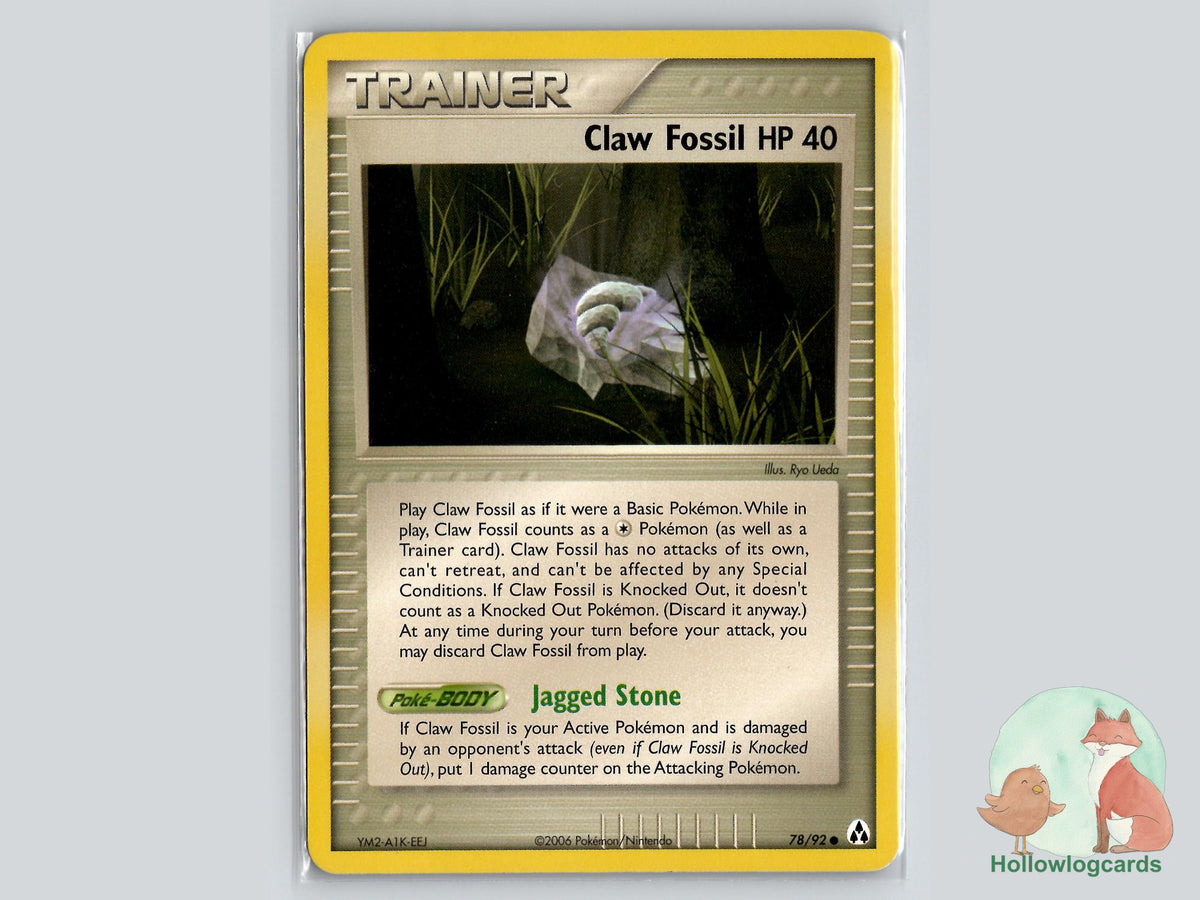 Claw Fossil (78/92) - Legend Maker Pokémon Card