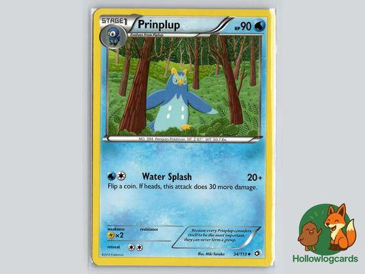 Prinplup (34/113) - Legendary Treasures Pokémon Card