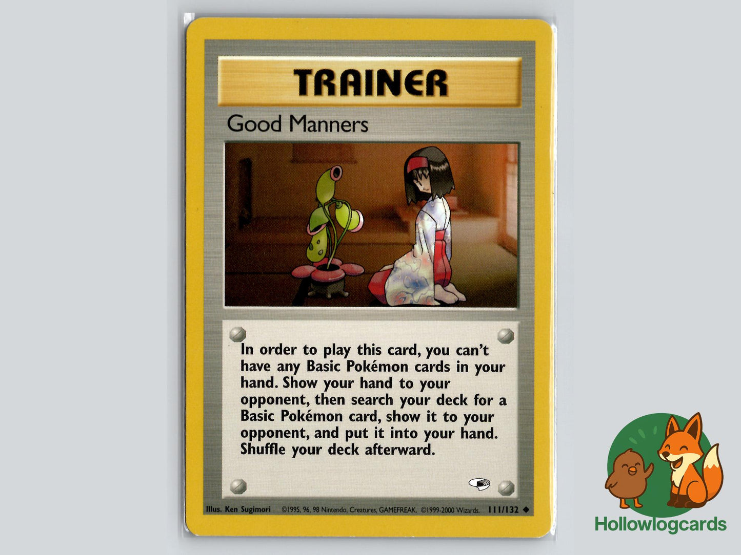 Manners (111/132) - Gym Heroes Pokémon Card