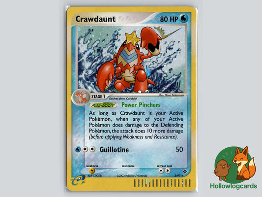 Crawdaunt (3/97) - Dragon Pokémon Card