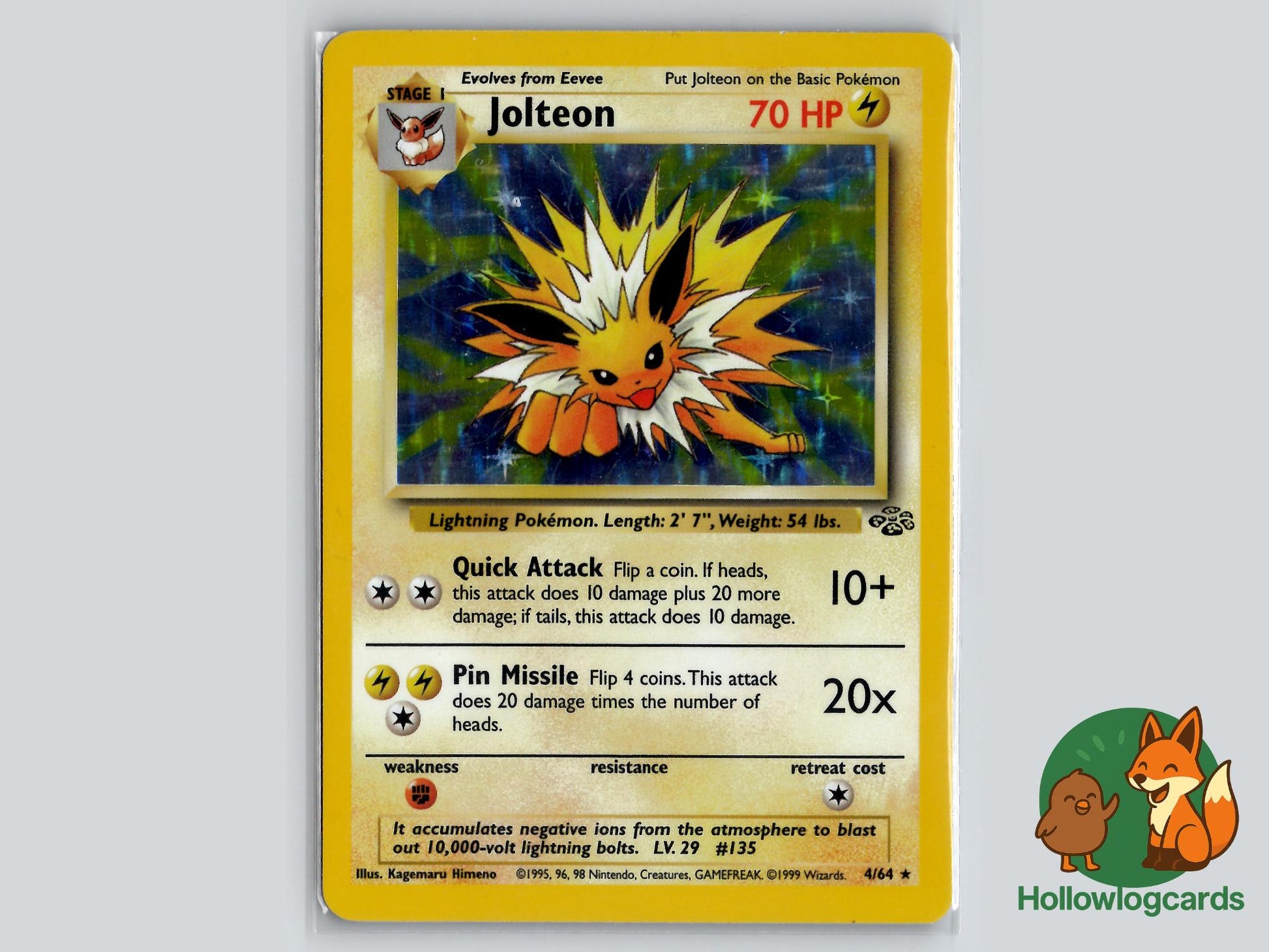 Jolteon (4/64) - Jungle Pokémon Card