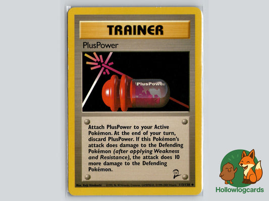 PlusPower (113/130) - Base Set 2 Pokémon Card
