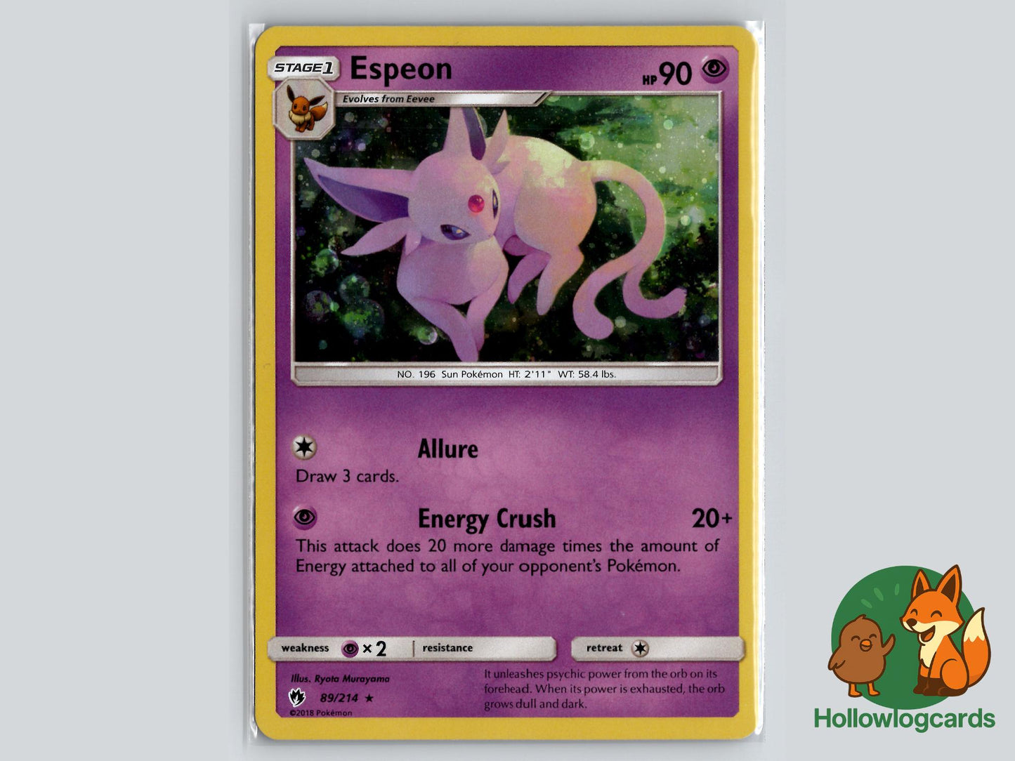 Espeon (89/214) - Lost Thunder Pokémon Card
