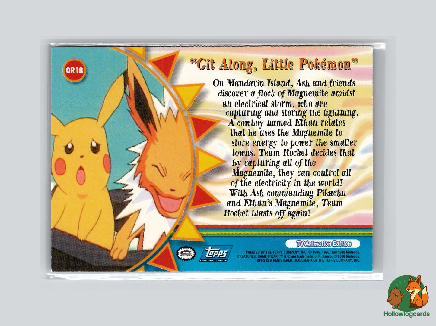 Git Along, Little Pokemon [Jolteon] (OR18) - Topps Trading Cards Series 3