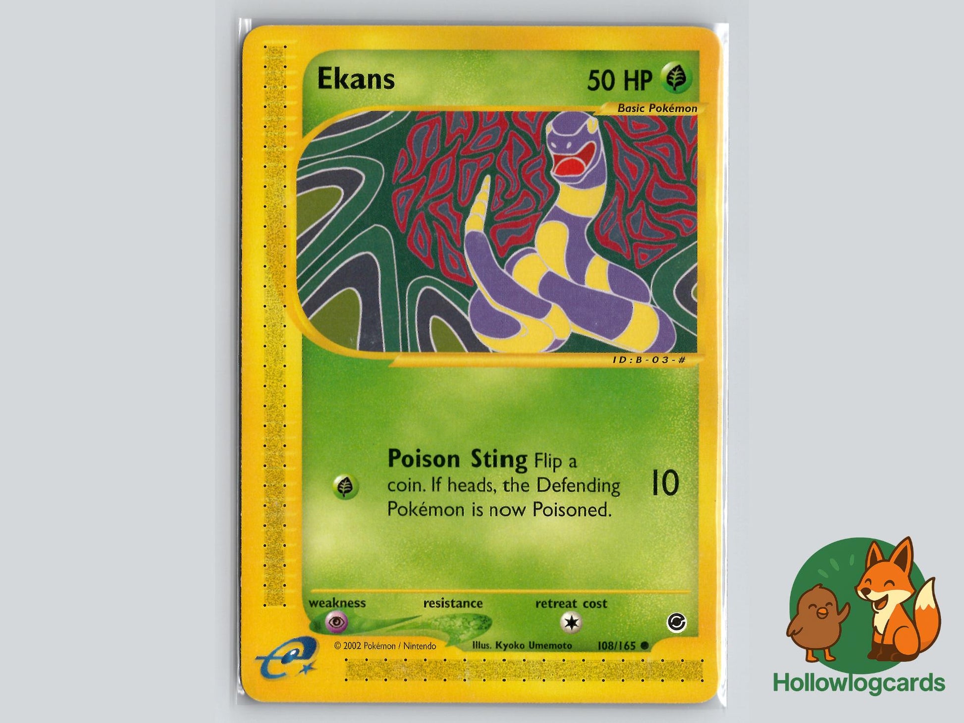 Ekans (108/165) - Expedition Base Set Pokémon Card