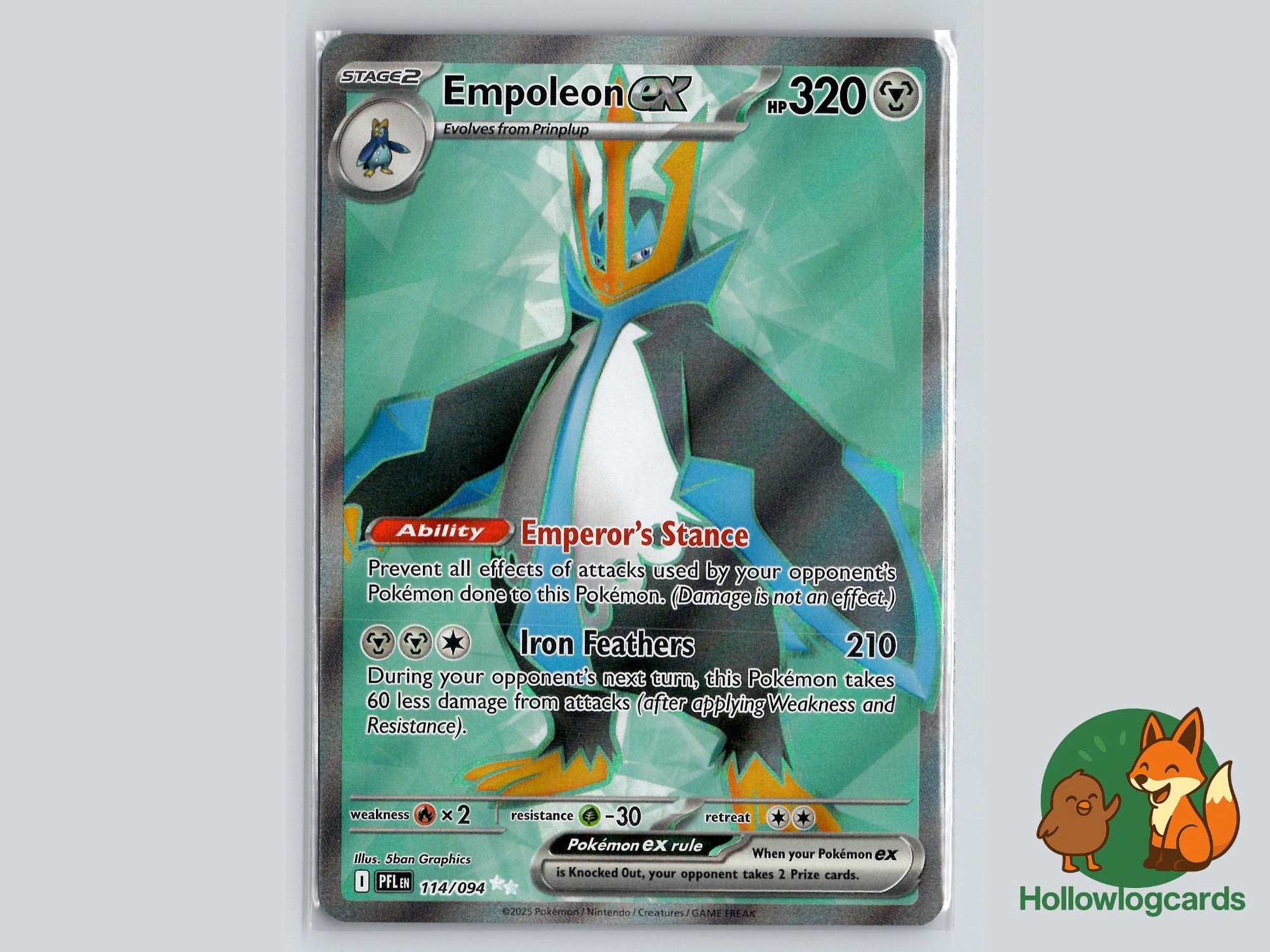 Empoleon (114/094) - Phantasmal Flames Pokémon Card