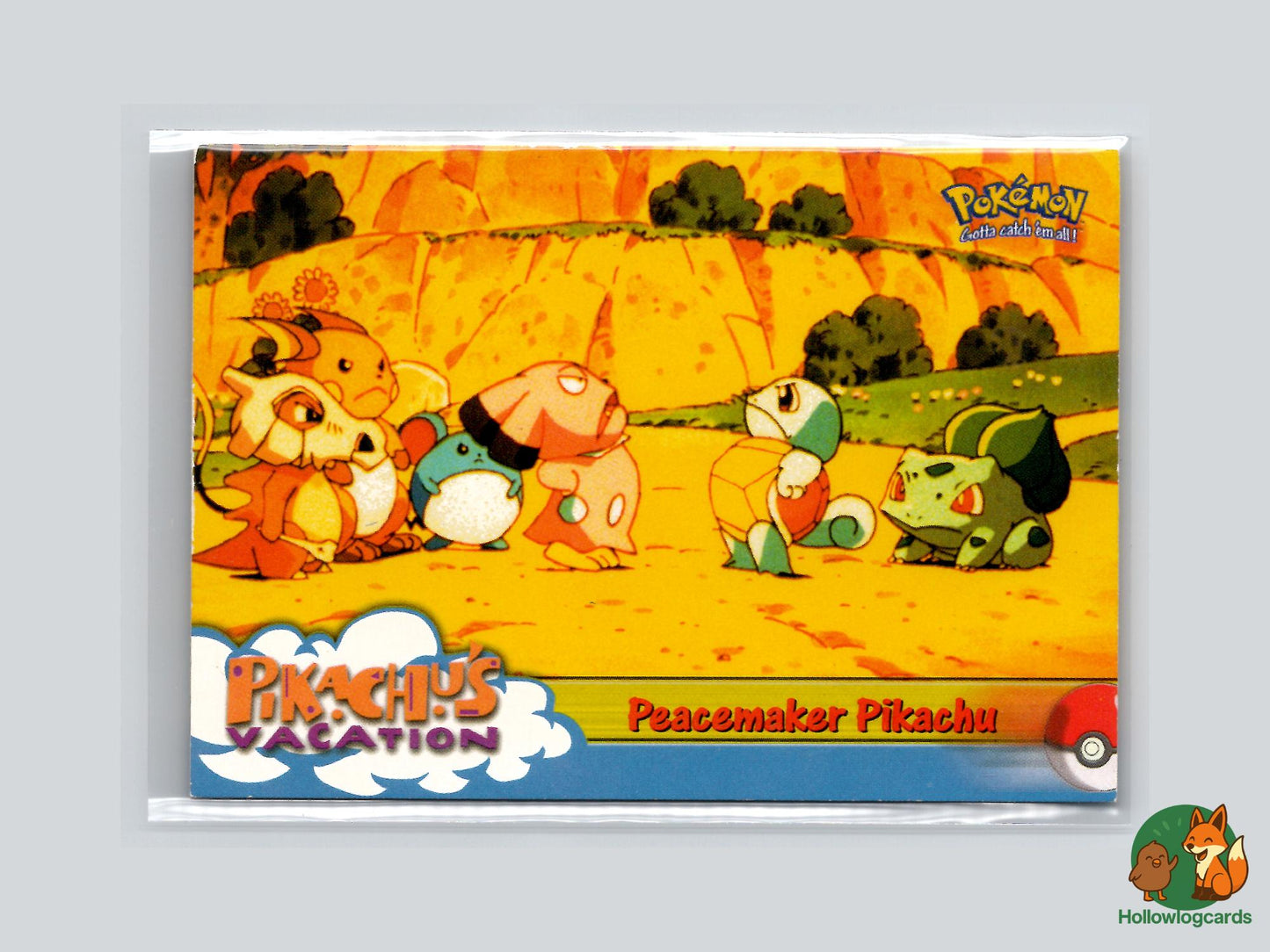 Peacemaker Pikachu [Marill Squirtle] - Topps Mewtwo Strikes Back Trading Cards Pokémon Card