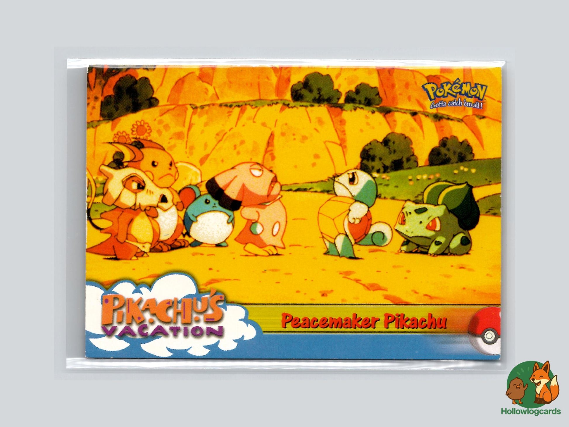 Peacemaker Pikachu [Marill Squirtle] - Topps Mewtwo Strikes Back Trading Cards Pokémon Card