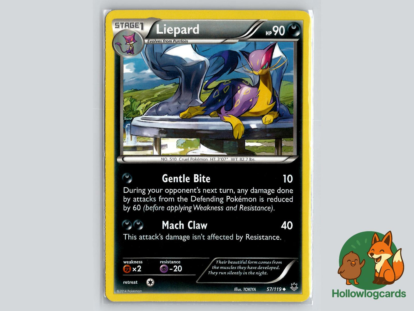 Liepard (57/119) - Phantom Forces Pokémon Card