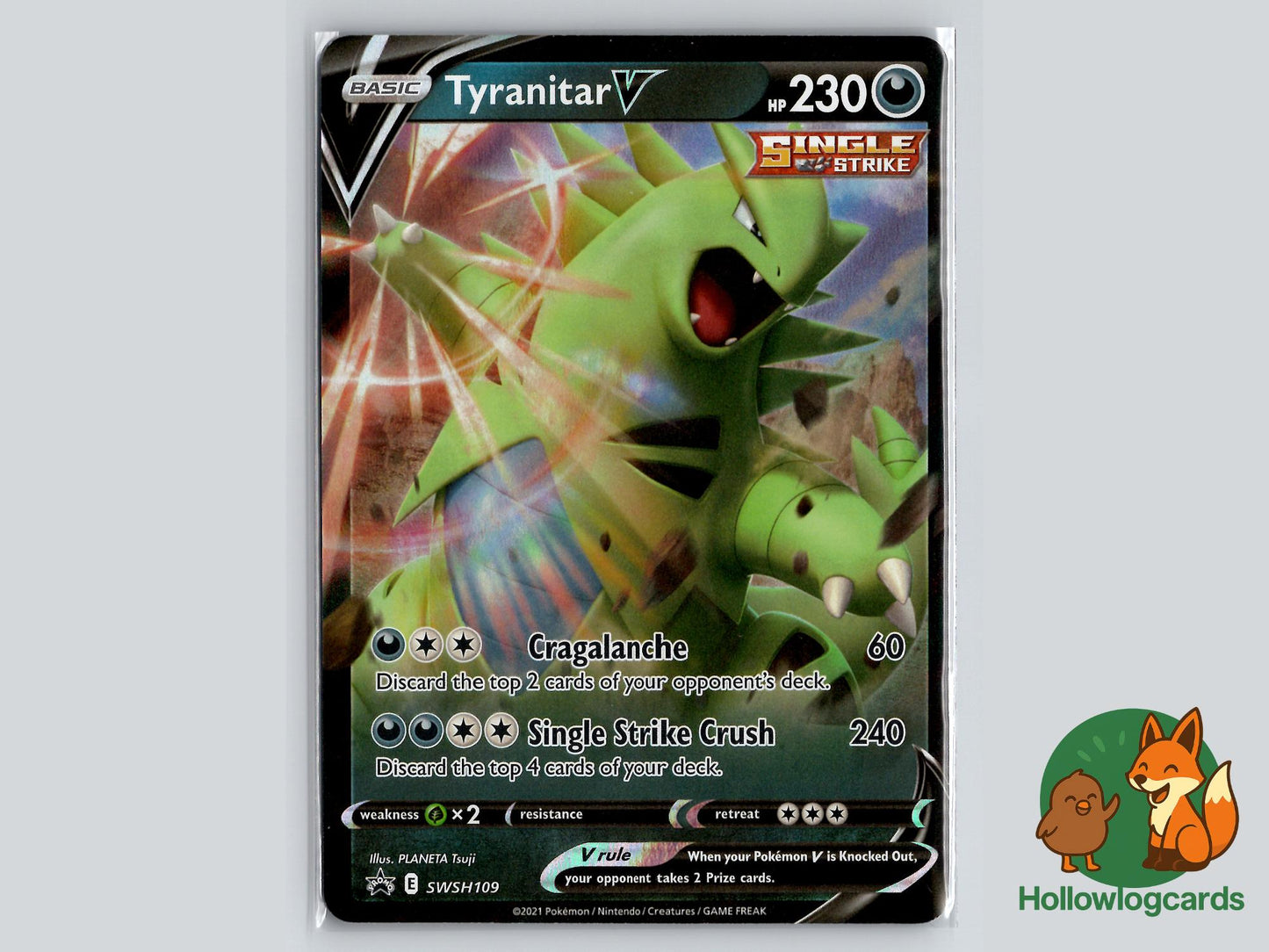 Tyranitar V (SWSH109) - SWSH Black Star Pokémon Card