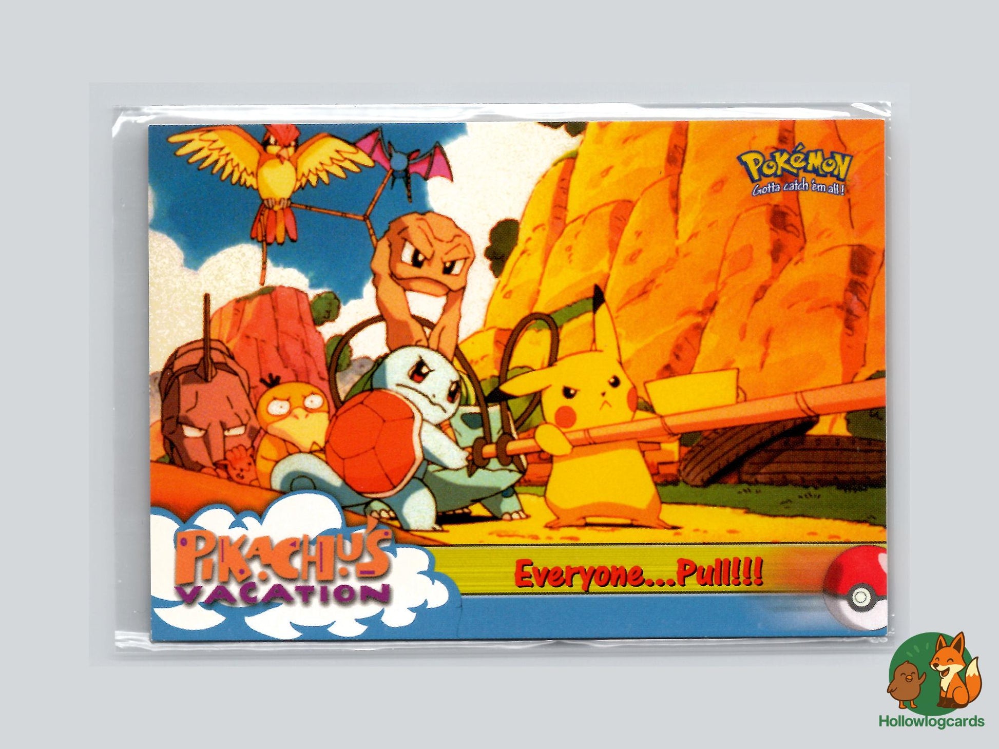 Everyone... Pull!!! [Psyduck Pikachu] - Topps Mewtwo Strikes Back Trading Cards Pokémon Card