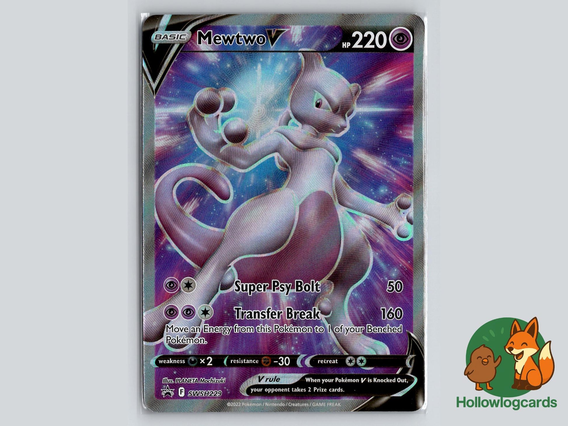 Mewtwo V (SWSH229) - Sword & Shield Pokémon Card