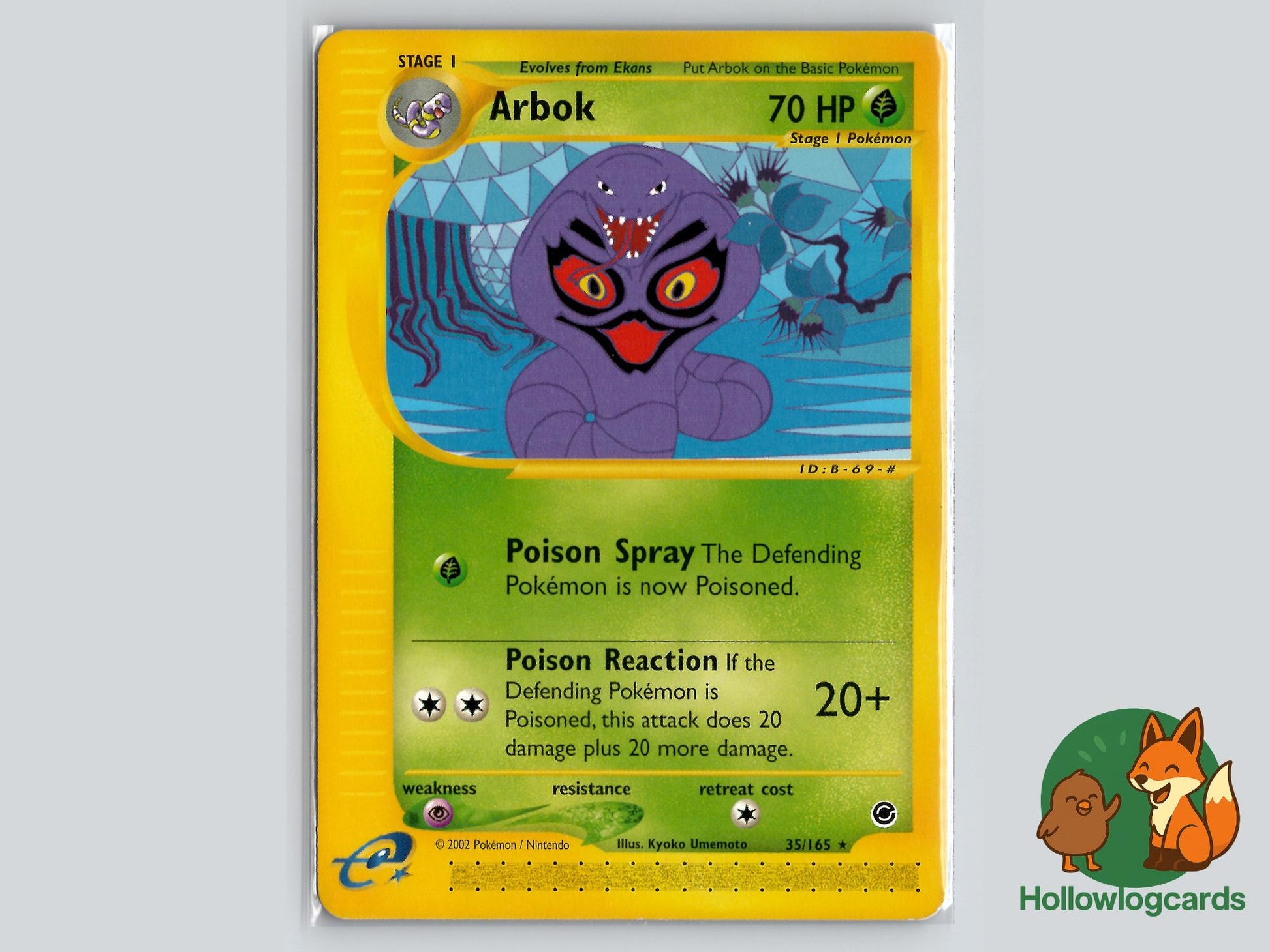 Arbok (35/165) - Expedition Base Set Pokémon Card