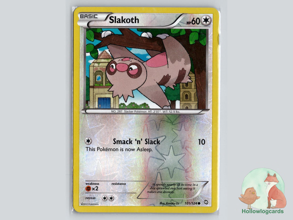 Slakoth (101/124) - Dragons Exalted Pokémon Card