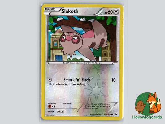 Slakoth (101/124) - Dragons Exalted Pokémon Card