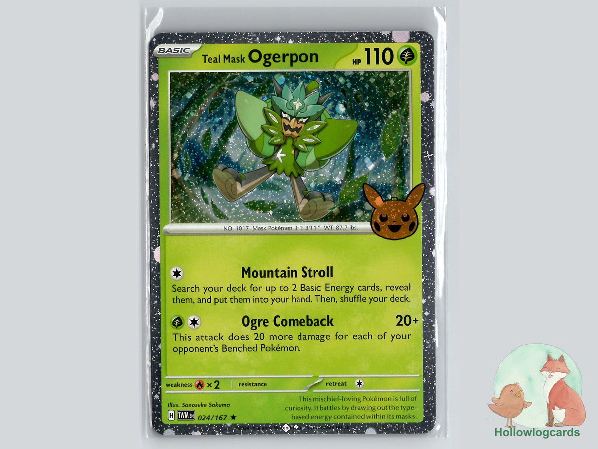 Teal Mask Ogerpon (024/167) - Trick or Trade BOOster 2024 Pokémon Card