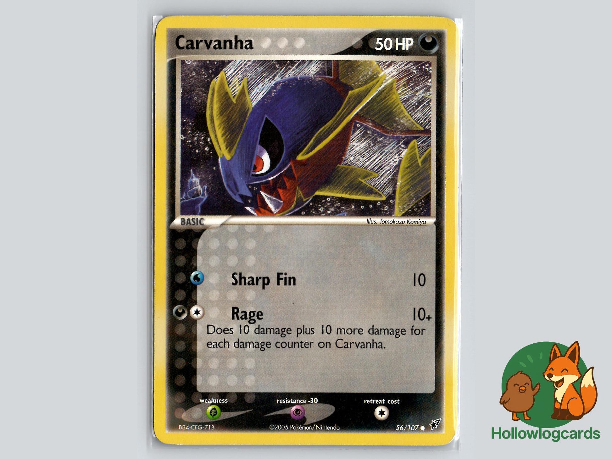 Carvanha (56/107) - Deoxys Pokémon Card