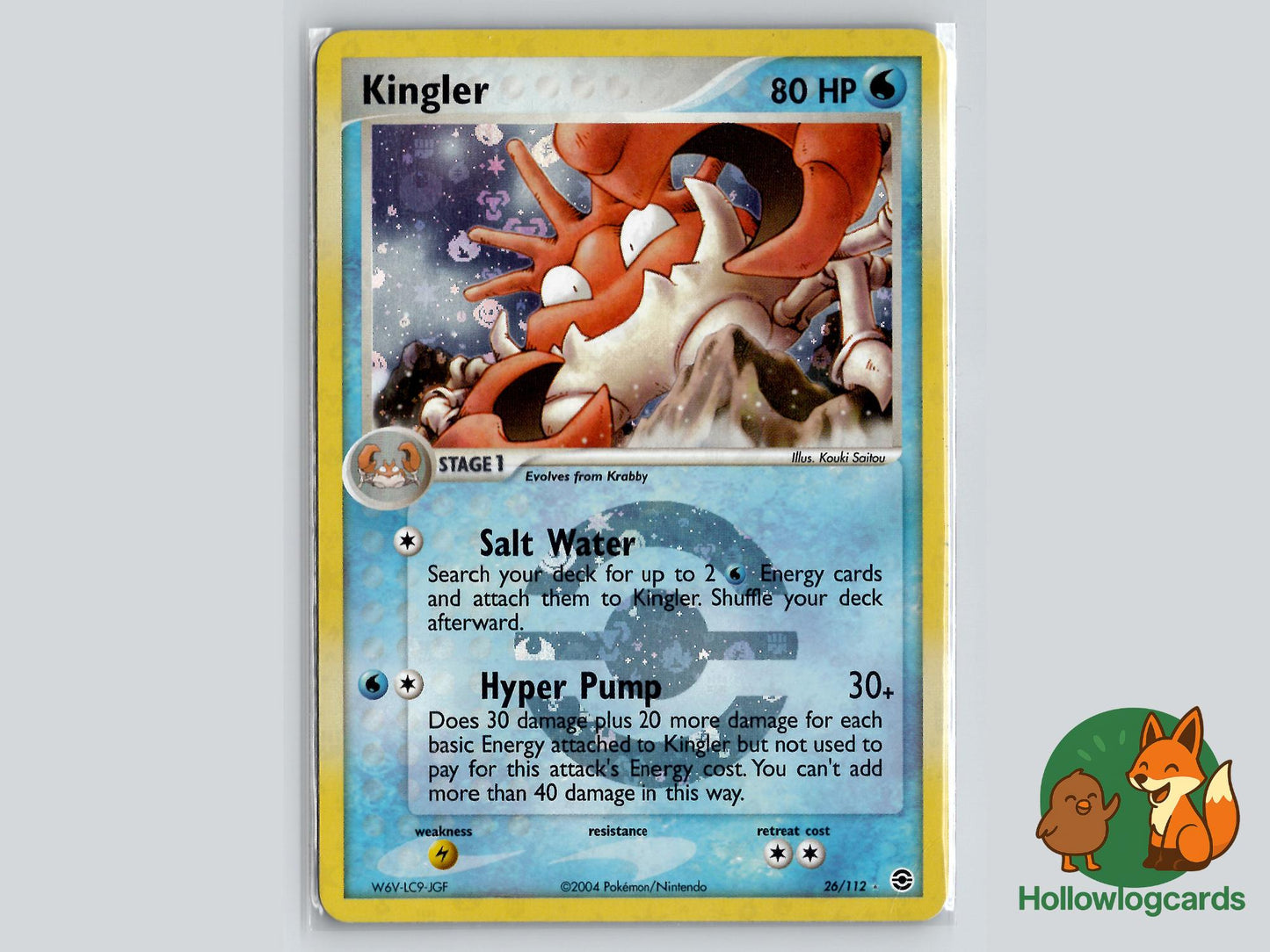 Kingler (26/112) - FireRed & LeafGreen Pokémon Card