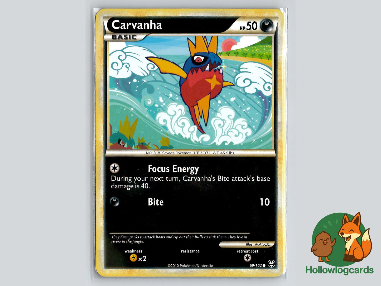 Carvanha (59/102) - Triumphant Pokémon Card