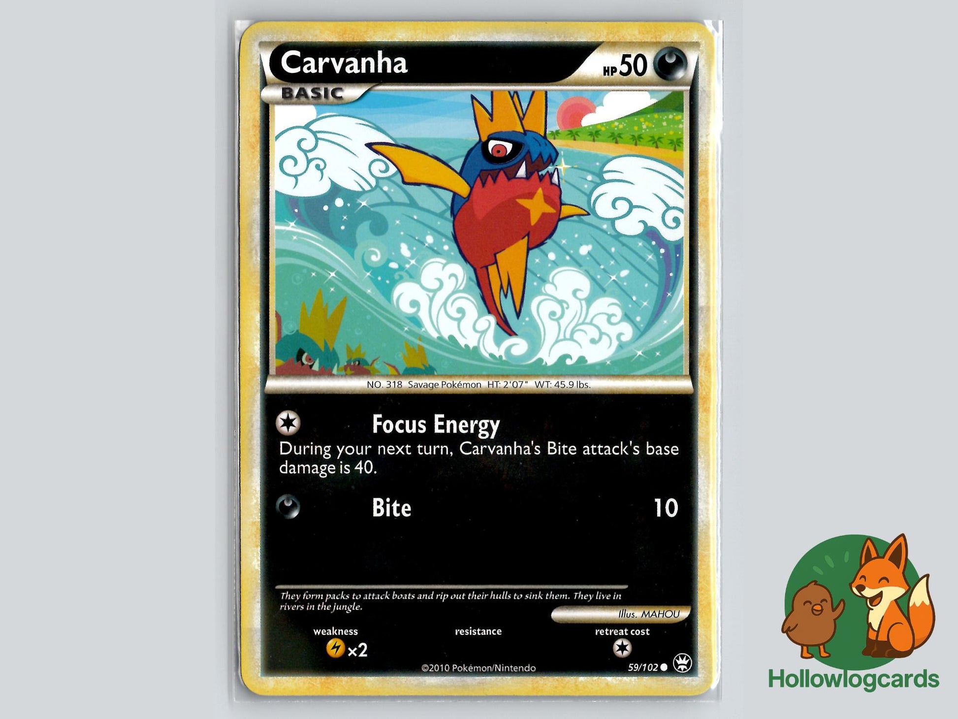 Carvanha (59/102) - Triumphant Pokémon Card