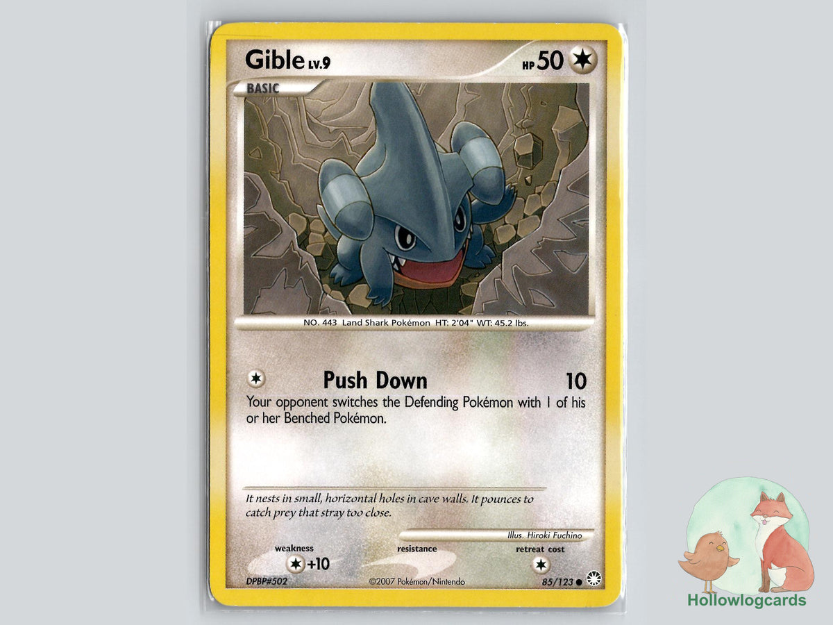Gible (85/123) - Mysterious Treasures Pokémon Card