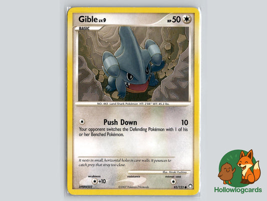 Gible (85/123) - Mysterious Treasures Pokémon Card