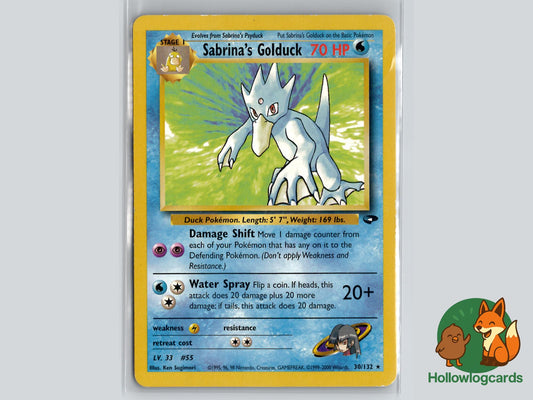 Sabrina's Golduck (30/132) - Gym Challenge Pokémon Card