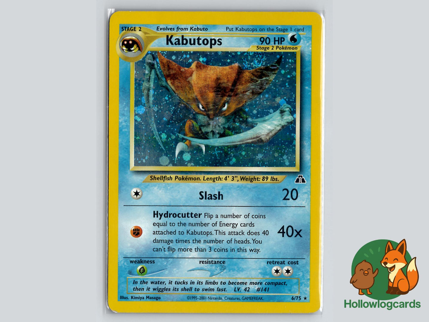 Kabutops (6/75) - Neo Discovery Pokémon Card