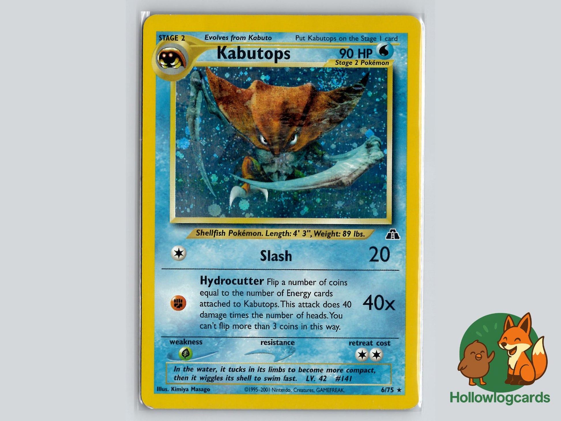 Kabutops (6/75) - Neo Discovery Pokémon Card