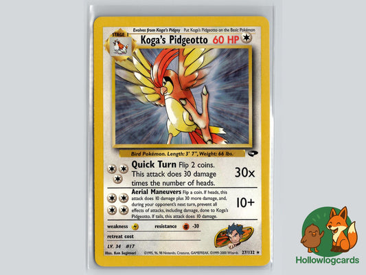 Koga's Pidgeotto (27/132) - Gym Challenge Pokémon Card