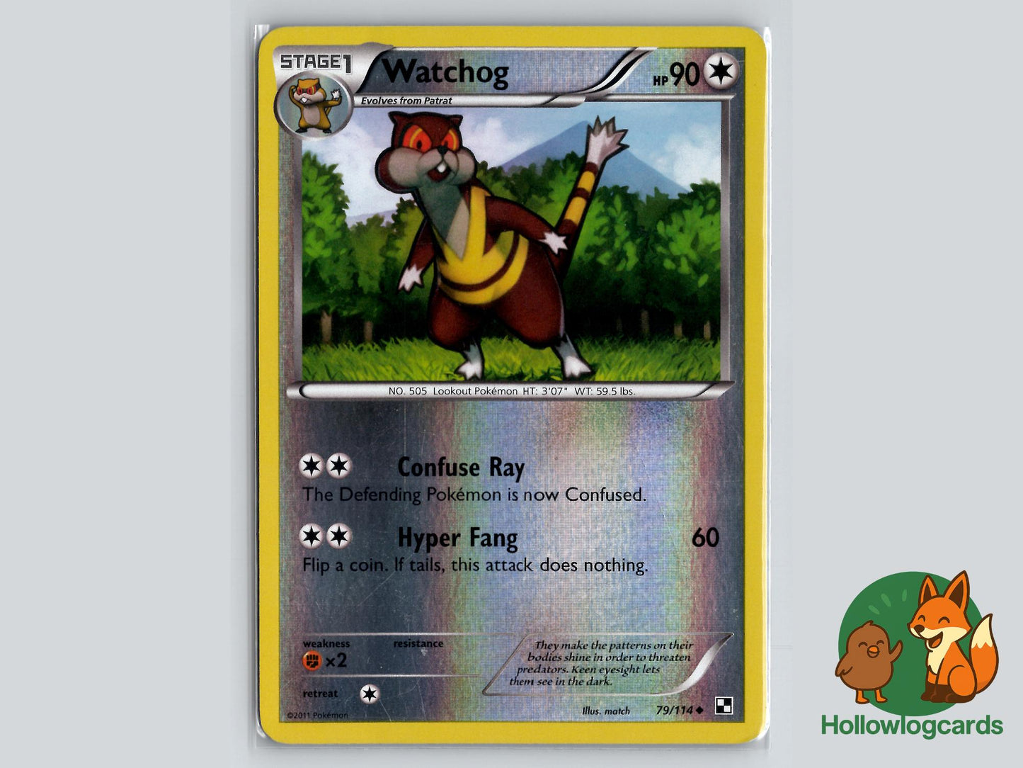 Watchog (79/114) - Black & White Pokémon Card