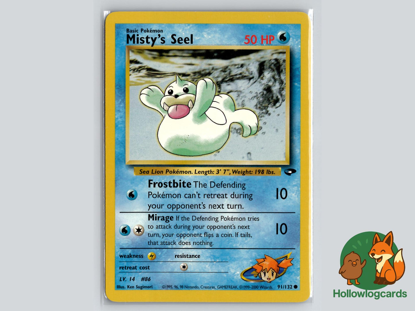 Misty's Seel (91/132) - Gym Challenge Pokémon Card