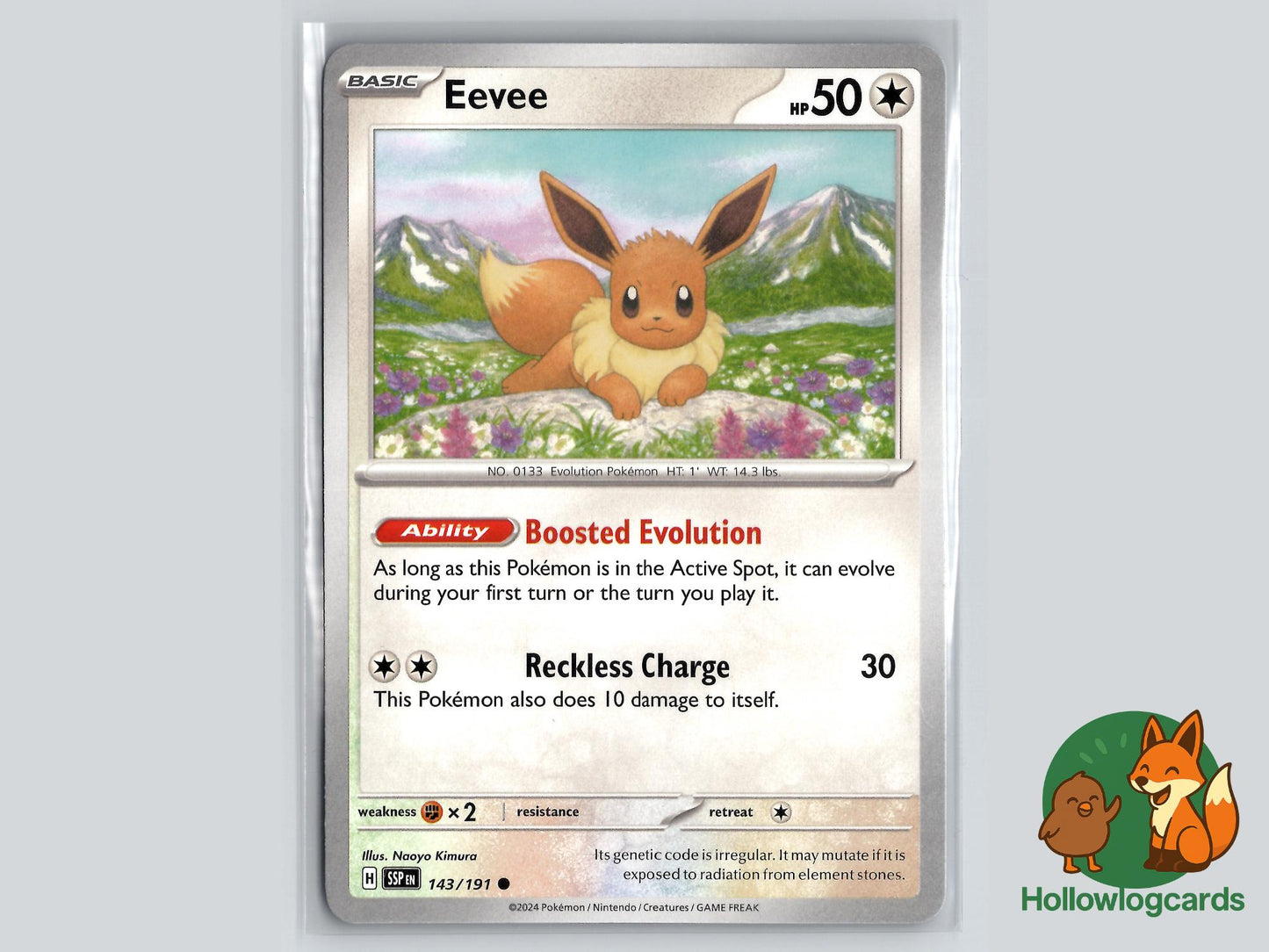 Eevee (143/191) - Surging Sparks Pokémon Card