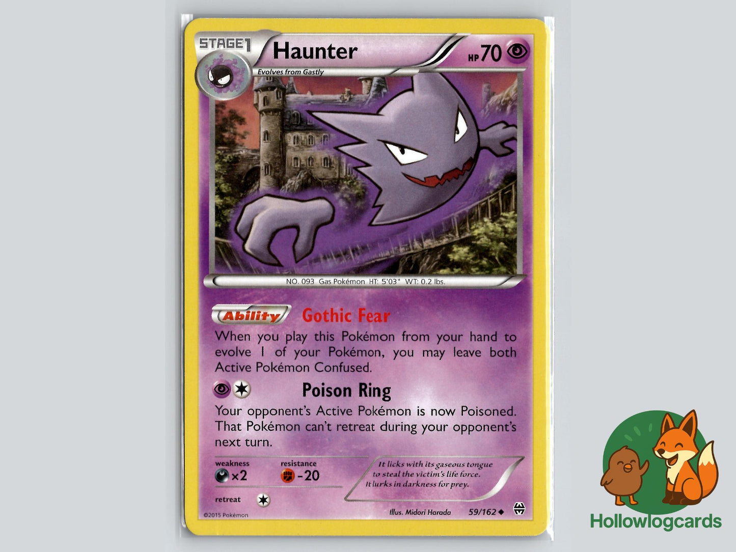 Haunter (59/162) - BREAKthrough Pokémon Card
