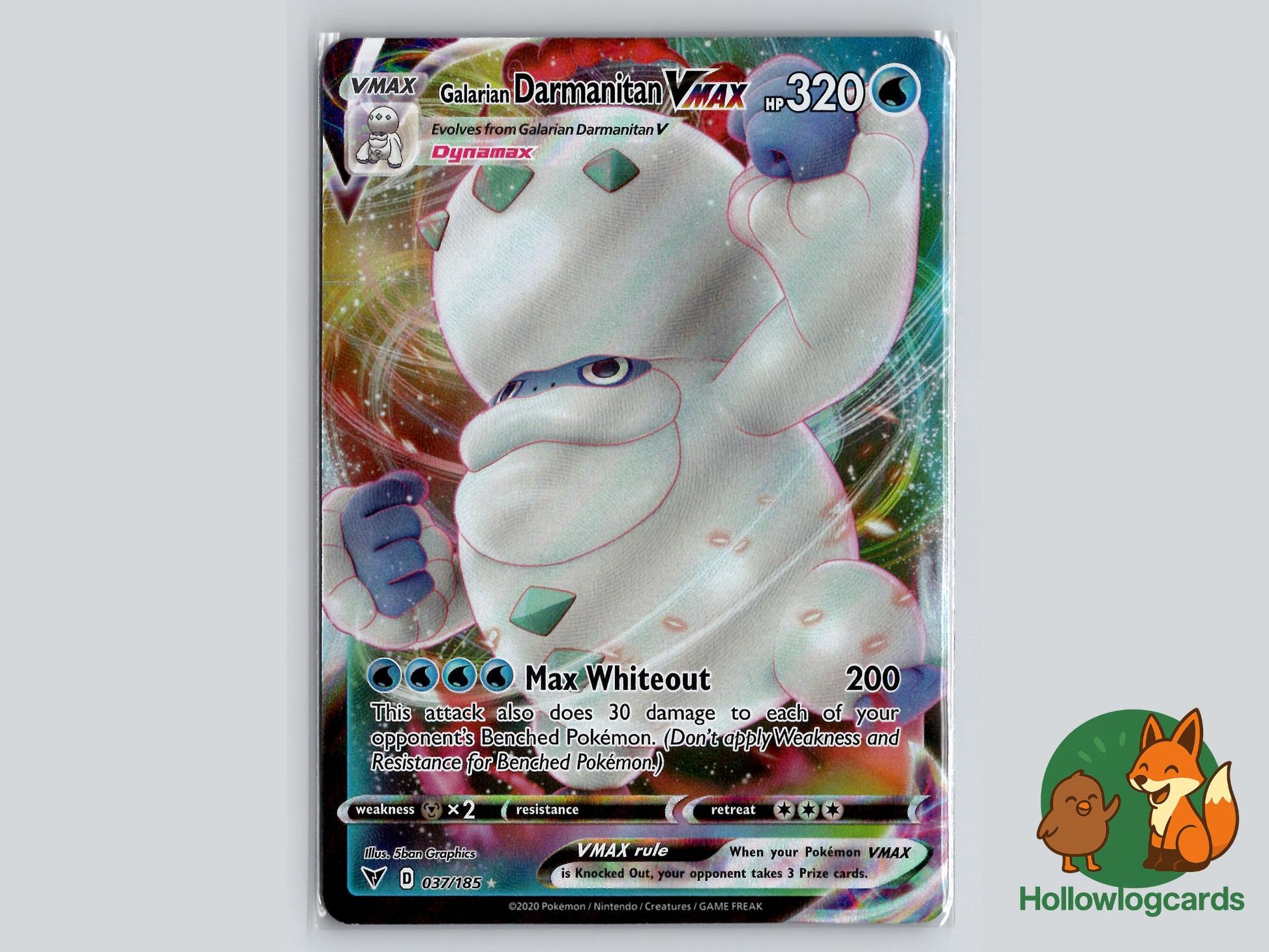 Galarian Darmanitan VMAX (037/185) - Vivid Voltage Pokémon Card