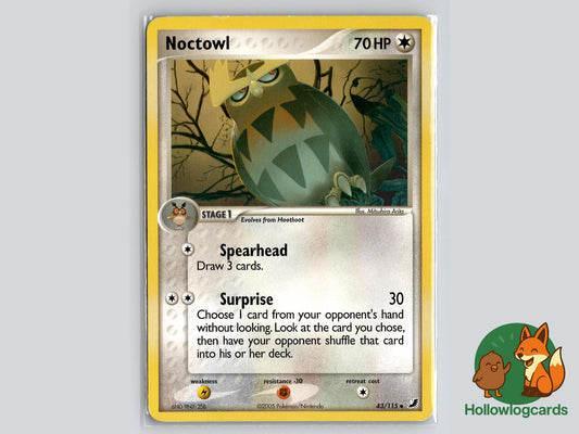Noctowl (43/115) - Unseen Forces Pokémon Card
