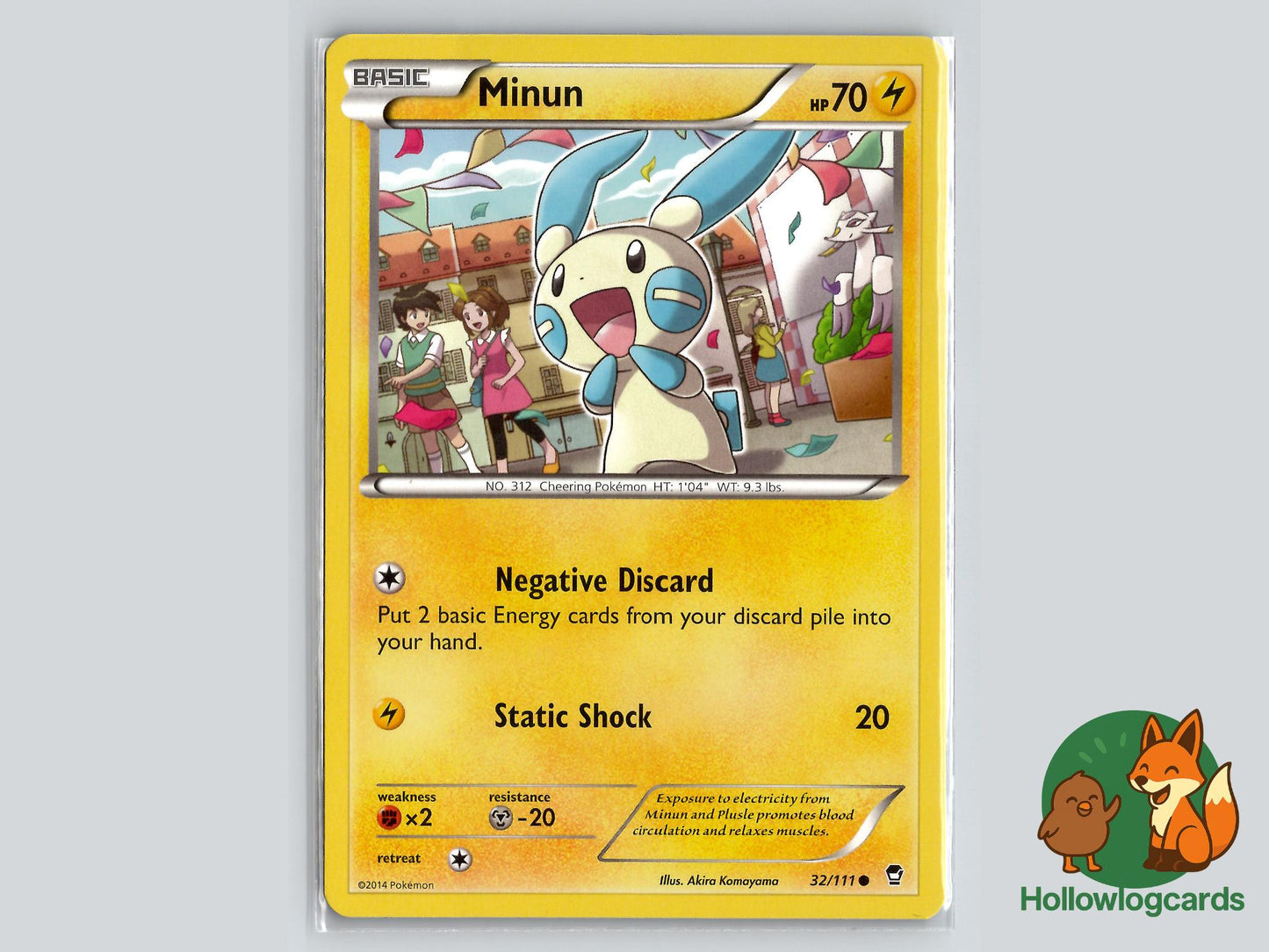 Minun (32/111) - Furious Fists Pokémon Card