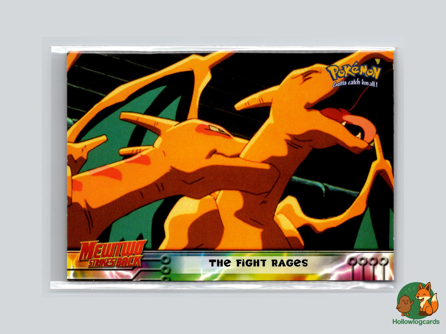 The Fight Rages [Charizard] - Topps Mewtwo Strikes Back Trading Cards Pokémon Card