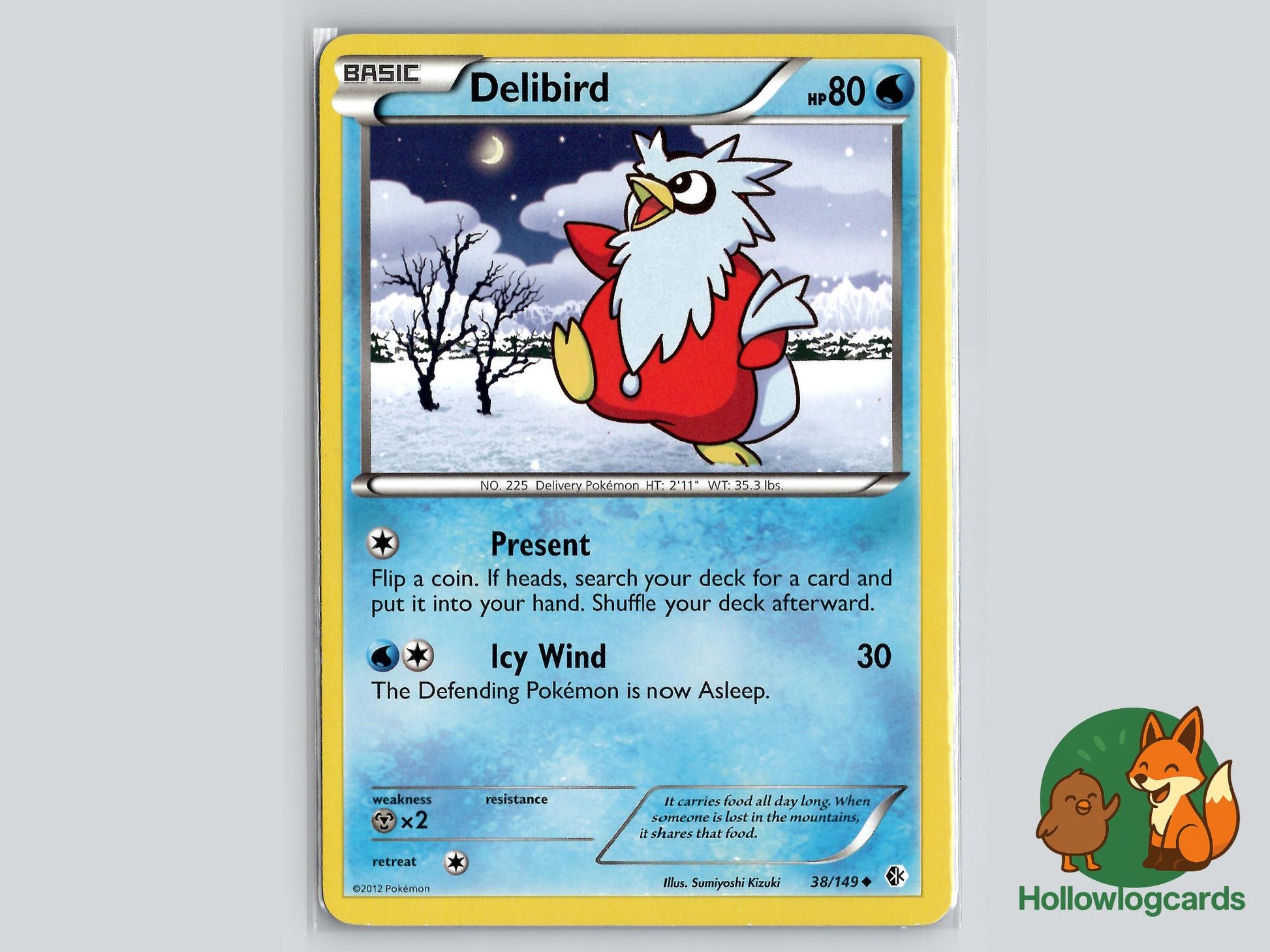 Delibird (38/149) - Boundaries Crossed Pokémon Card