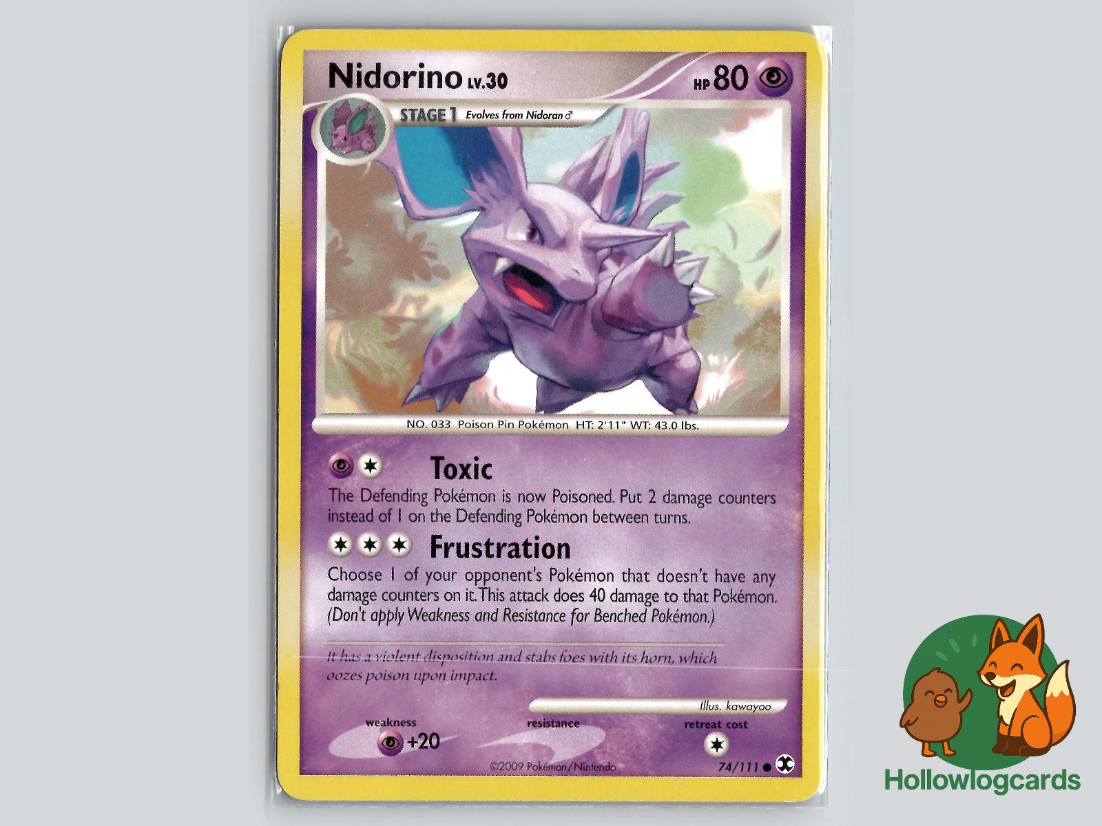 Nidorino (74/111) - Rising Rivals Pokémon Card