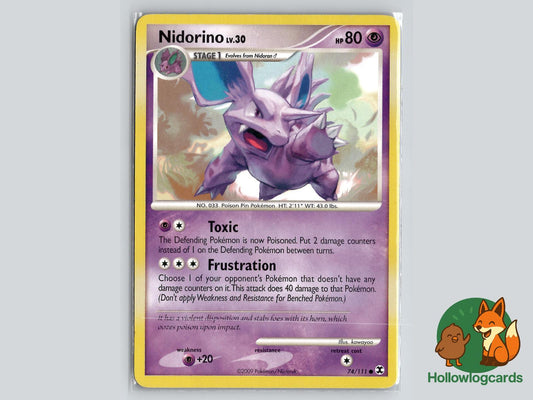 Nidorino (74/111) - Rising Rivals Pokémon Card