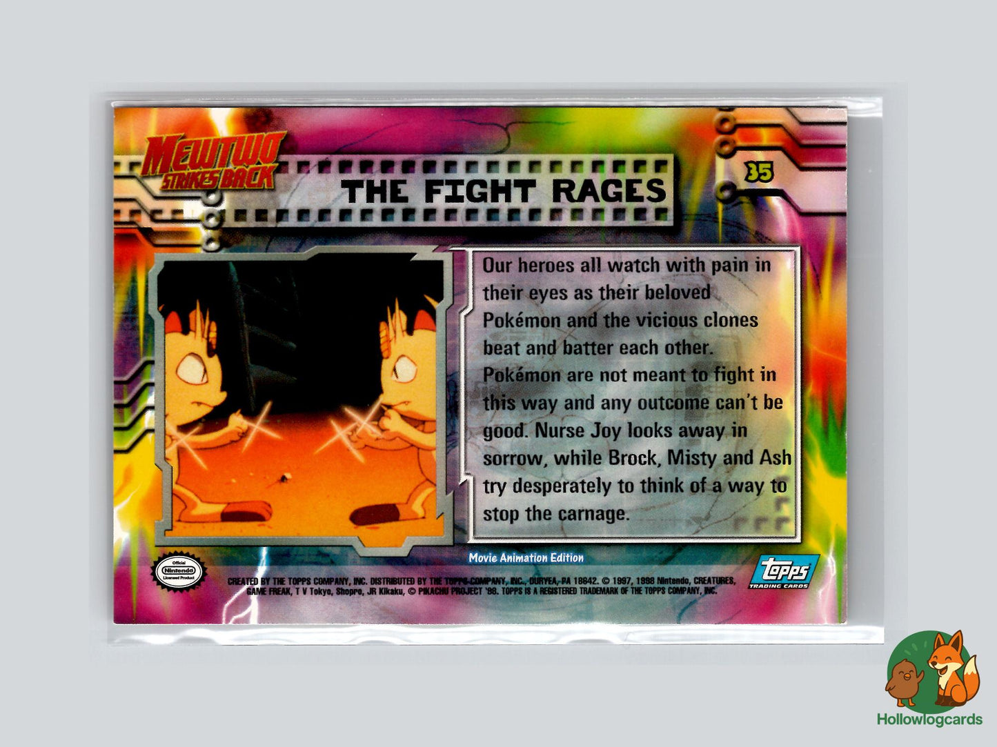 The Fight Rages [Charizard] (#35) - Topps Mewtwo Strikes Back